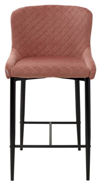 Полубарный стул ARTEMIS BLUVEL-52 PINK (H=65cm), велюр М-City