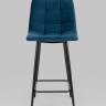 Стул полубарный Джанго велюр синий 2 шт.