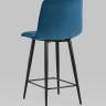 Стул полубарный Джанго велюр синий 2 шт.
