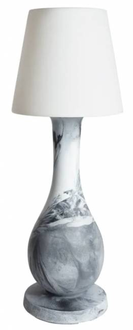 Светильник пластиковый напольный Ottocento Lamp Special арабескато, белый Ø600х1700 мм