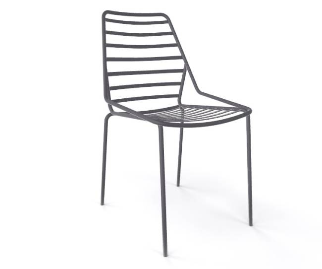 Стул металлический Link серый 480х570х860 мм