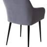 Стул BRANDY-X СЕРЫЙ #27, велюр / черный каркас М-City
