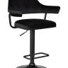 Стул барный DOBRIN CHARLY BLACK, черный велюр (MJ9-101)