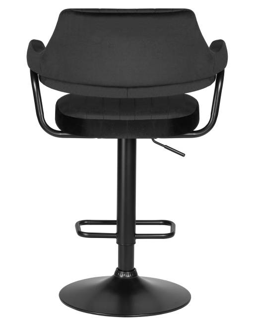 Стул барный DOBRIN CHARLY BLACK, черный велюр (MJ9-101)