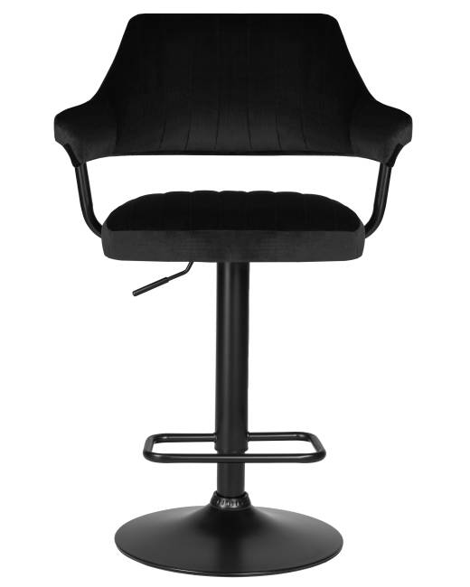 Стул барный DOBRIN CHARLY BLACK, черный велюр (MJ9-101)
