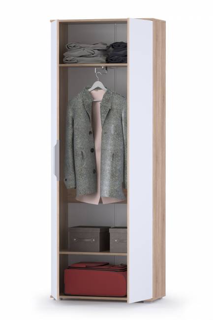 Шкаф для одежды Куба 13.136 цвет дуб сонома/белый премиум