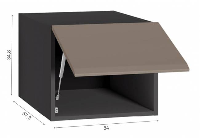 Прихожая Сейдиль 16.314.03 антрацит / веллюто капучино