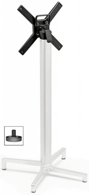 Подстолье металлическое барное складное Domino белый 490х540х1090 мм