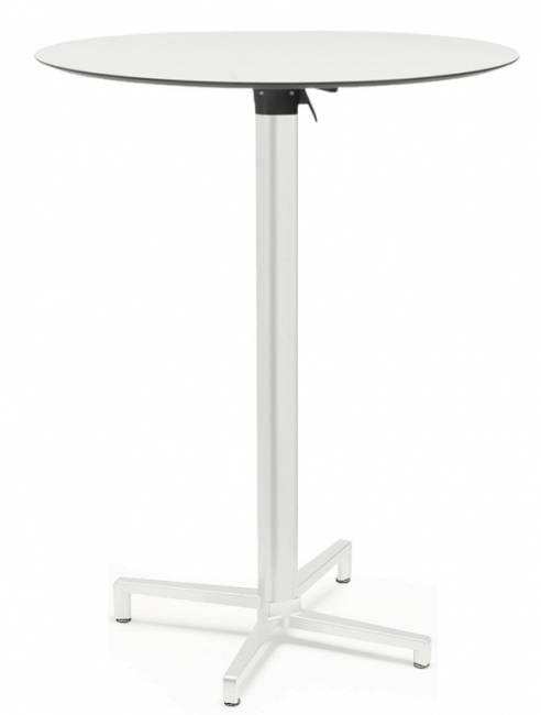 Подстолье металлическое барное складное Domino белый 490х540х1090 мм