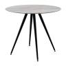 Стол Ники круглый столешница керамика Italian light grey 900