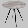 Стол Ники круглый столешница керамика Italian light grey 900