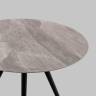 Стол Ники круглый столешница керамика Italian light grey 900