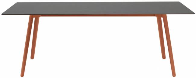 Стол ламинированный Squid терракотовый, антрацит 2090х1000х730 мм