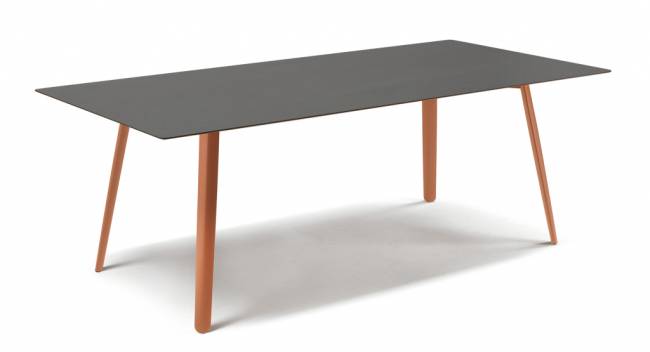 Стол ламинированный Squid терракотовый, антрацит 2090х1000х730 мм