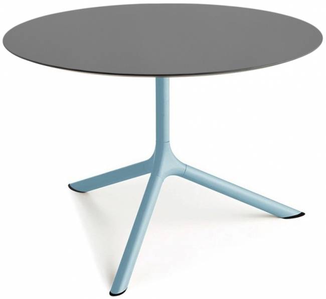 Столик ламинированный кофейный Tripe Maxi голубой, антрацит Ø800х510 мм Столик ламинированный кофейный Tripe Maxi голубой, антрацит Ø800х510 мм