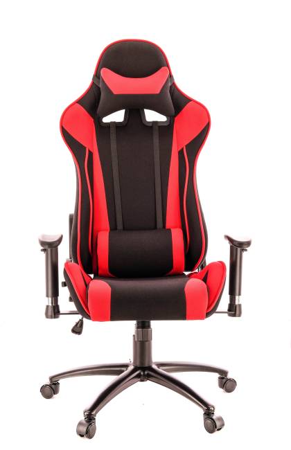 Кресло Everprof Lotus S4 Ткань Черный/Красный