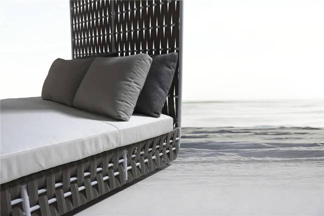 Лаунж-лежак плетеный Modern 2010х1600х2100 мм