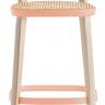 Стул деревянный полубарный Folk розовый, беленый ясень, натуральный 430х425х870 мм Стул деревянный полубарный Folk розовый, беленый ясень, натуральный 430х425х870 мм