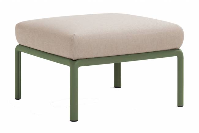 Пуф пластиковый с подушкой Komodo Pouf агава, холст 700х700х490 мм