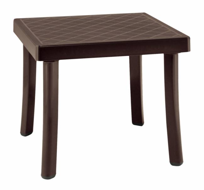 Столик пластиковый для лежака Rodi кофе 460х460х400 мм