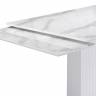 Стол стеклянный Стеклянный стол Монерон 200(260)х100х77 белый мрамор / белый