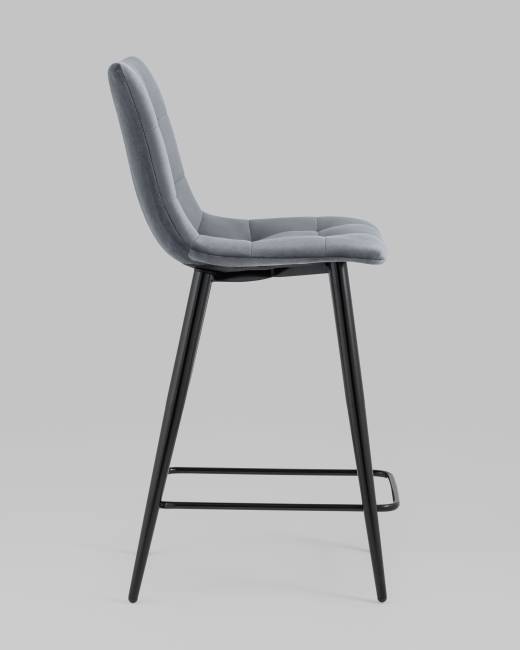 Стул полубарный Джанго велюр тёмно-серый 2 шт.