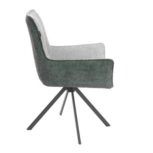 Кресло Murano/Мурано опора 360, букле, изумрудный-опал (бетси) изумруд-опал (Betsy) букле