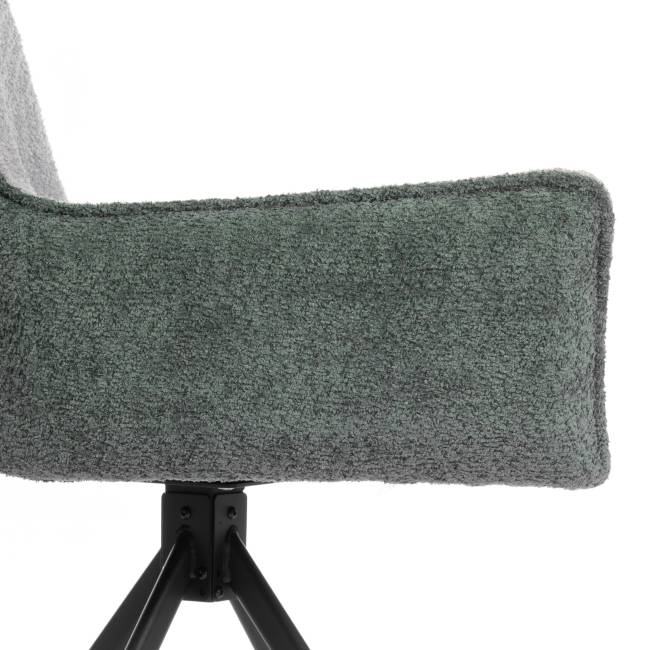 Кресло Murano/Мурано опора 360, букле, изумрудный-опал (бетси) изумруд-опал (Betsy) букле