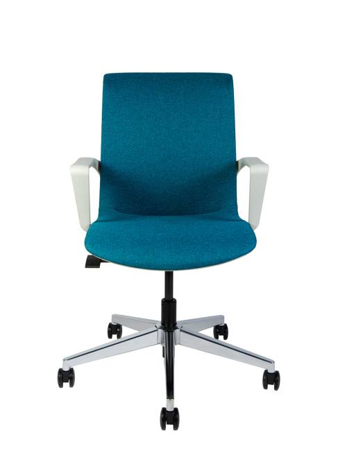 Кресло офисное / Некст С / морская волна ткань / cветло серый пластик