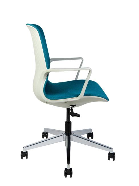 Кресло офисное / Некст С / морская волна ткань / cветло серый пластик