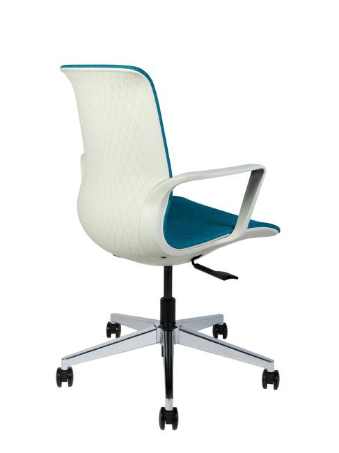 Кресло офисное / Некст С / морская волна ткань / cветло серый пластик