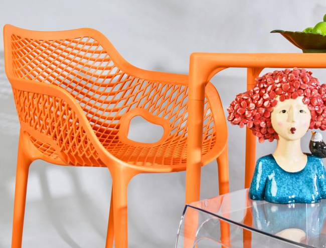 Кресло пластиковое Air XL оранжевый 570х600х810 мм