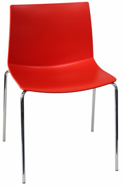 Стул пластиковый Kanvas 2 NA красный 510х500х790 мм
