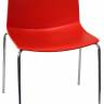 Стул пластиковый Kanvas 2 NA красный 510х500х790 мм