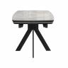 Стол DikLine DKU120 Керамика Italian Grey (глянец серый)/подстолье черное/опоры черные (2 уп.)