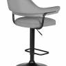 Стул барный DOBRIN CHARLY BLACK, серый велюр (MJ9-75)