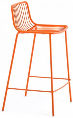 Стул металлический полубарный Nolita красный 495х465х860 мм