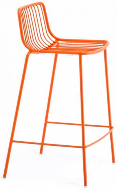 Стул металлический полубарный Nolita красный 495х465х860 мм