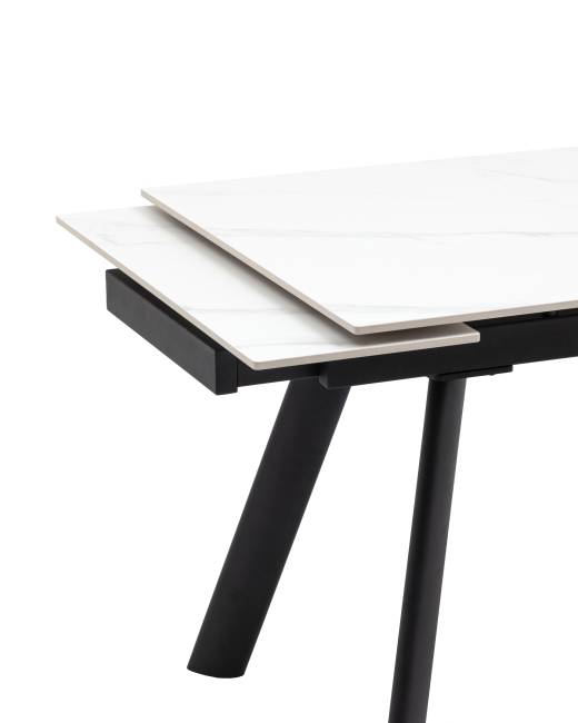 Стол Нэд 120-180/80/76 см столешница керамика Snow Mountain Stone