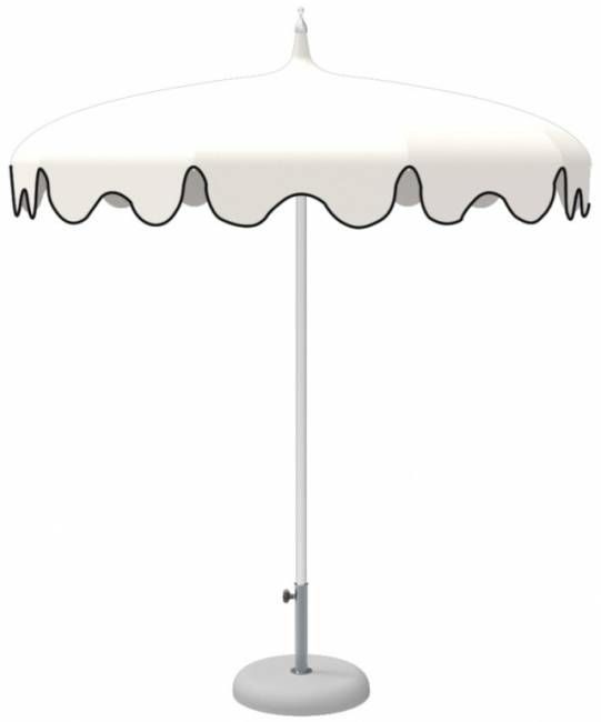 Зонт пляжный профессиональный Ø2.2 м Dali белый 15, кант 24 Ø2200 мм Зонт пляжный профессиональный Ø2.2 м Dali белый 15, кант 24 Ø2200 мм