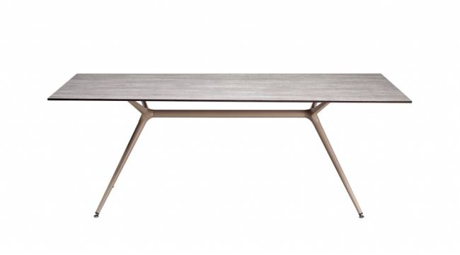 Столешница прямоугольная для подстолья Metropolis L состаренный серый дуб 1800х900х12 мм