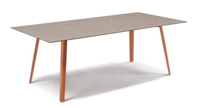 Стол ламинированный Squid терракотовый, тортора шпатель 2090х1000х730 мм