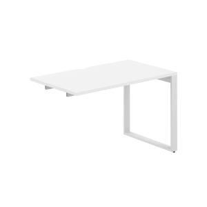 AG.184.WH.V.72.WH / Секция рабочей станции 1200х700х750 / профиль О-образный: 70х20 белый; столешница с вырезом; столешница: белый