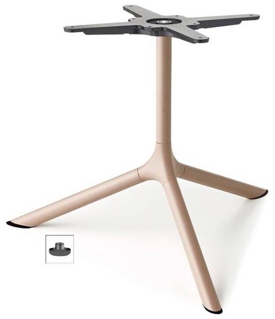 Столик ламинированный кофейный Tripe Maxi тортора, антрацит Ø800х510 мм