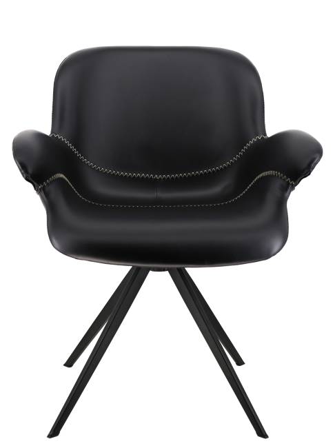 Обеденное кресло Everprof Aurora Экокожа Черный Обеденное кресло Everprof Aurora Экокожа Черный