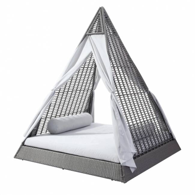 Лаунж-лежак плетеный Modern 2000х2000х2600 мм