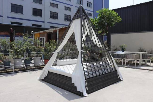 Лаунж-лежак плетеный Modern 2000х2000х2600 мм