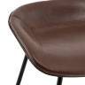 Стул полубарный Фуриоса экокожа коричневый