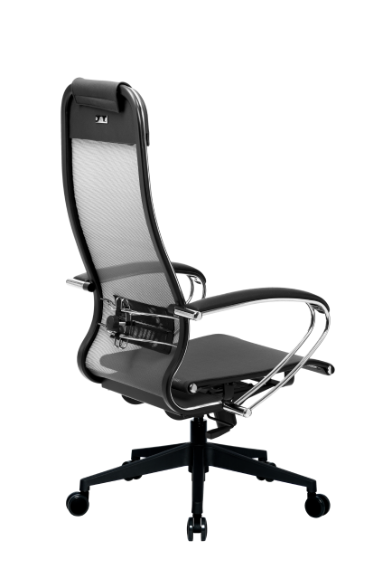 Кресло МЕТТА-4(MPRU)/подл.131/осн.002, серый/серый