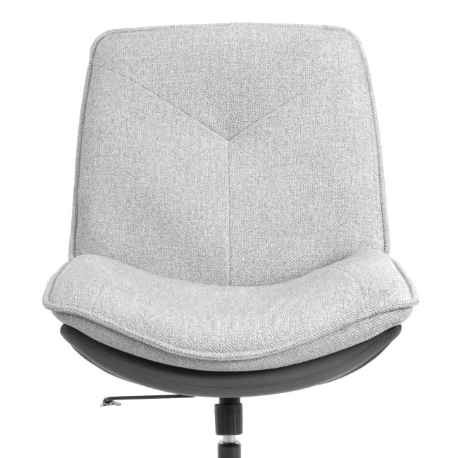 Кресло лаунж Cosmo/Космо велюр/букле (HYP)/экокожа, светло-серый/графит серый велюр/букле (HYP)/экокожа